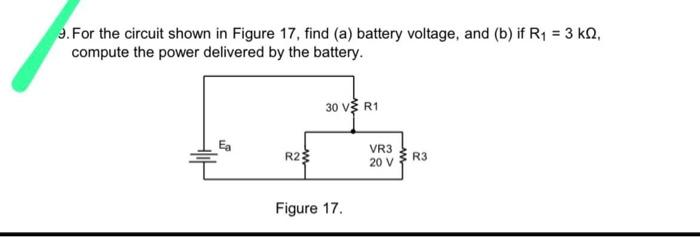 Solved 10. Compute The Values Of Battery Current I And | Chegg.com