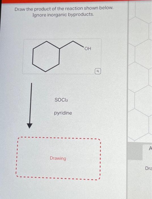 Solved Draw the product of the reaction shown below. Ignore | Chegg.com