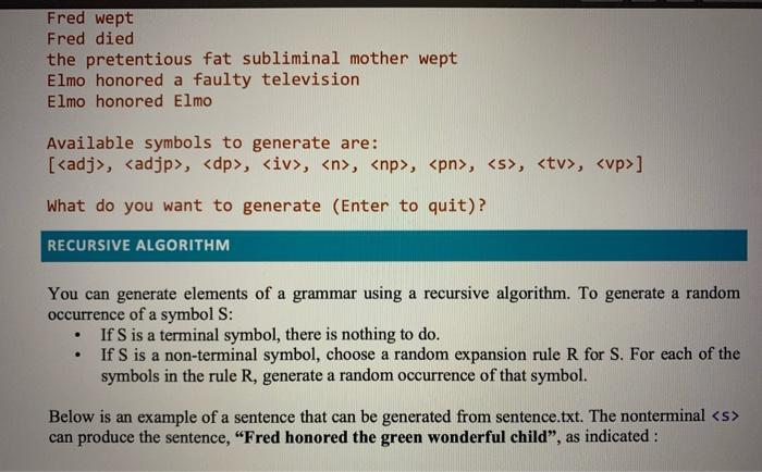 Solved CS145 - PROGRAMMING ASSIGNMENT GRAMMER SOLVER | Chegg.com
