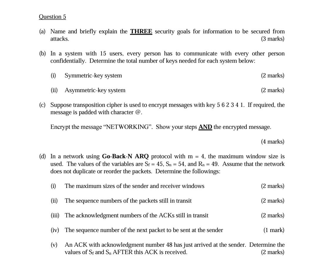 Solved Question 5 a Name And Briefly Explain The THREE Chegg solved-question-5-a-name-and-briefly-explain-the-three-chegg
