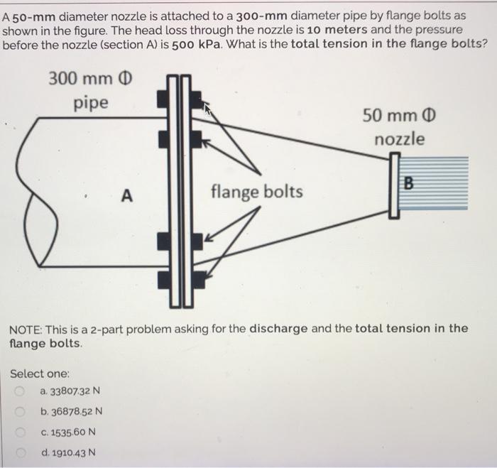 solved-a-50-mm-diameter-nozzle-is-attached-to-a-300-mm-chegg