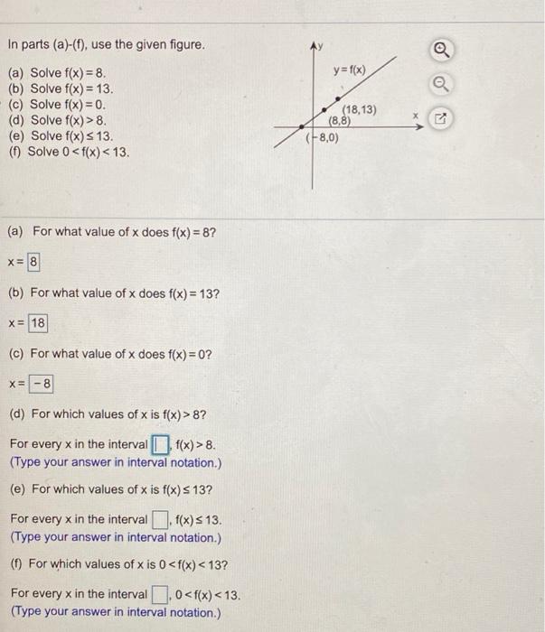 In Parts A 6 Use The Given Figure Y F X A A Chegg Com