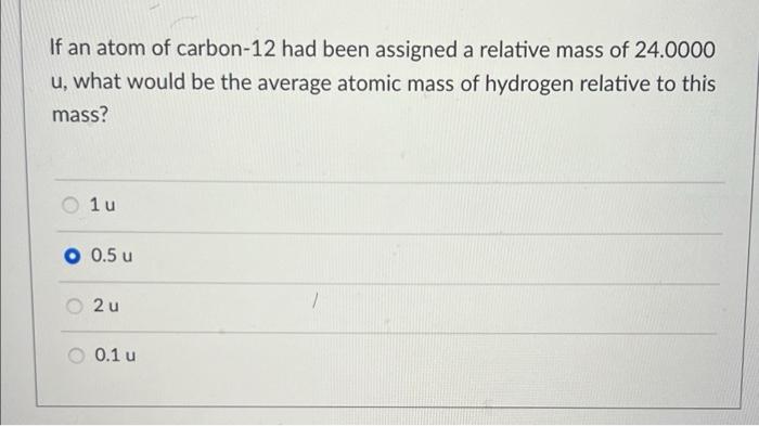 what is the relative atomic mass assigned to carbon 12
