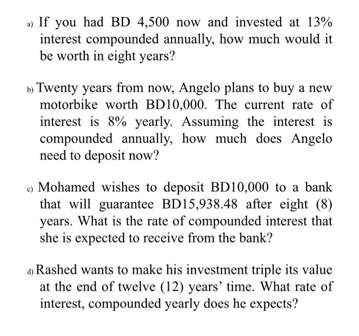 Solved Draw the cash flow Diagram for each one -- I have the | Chegg.com