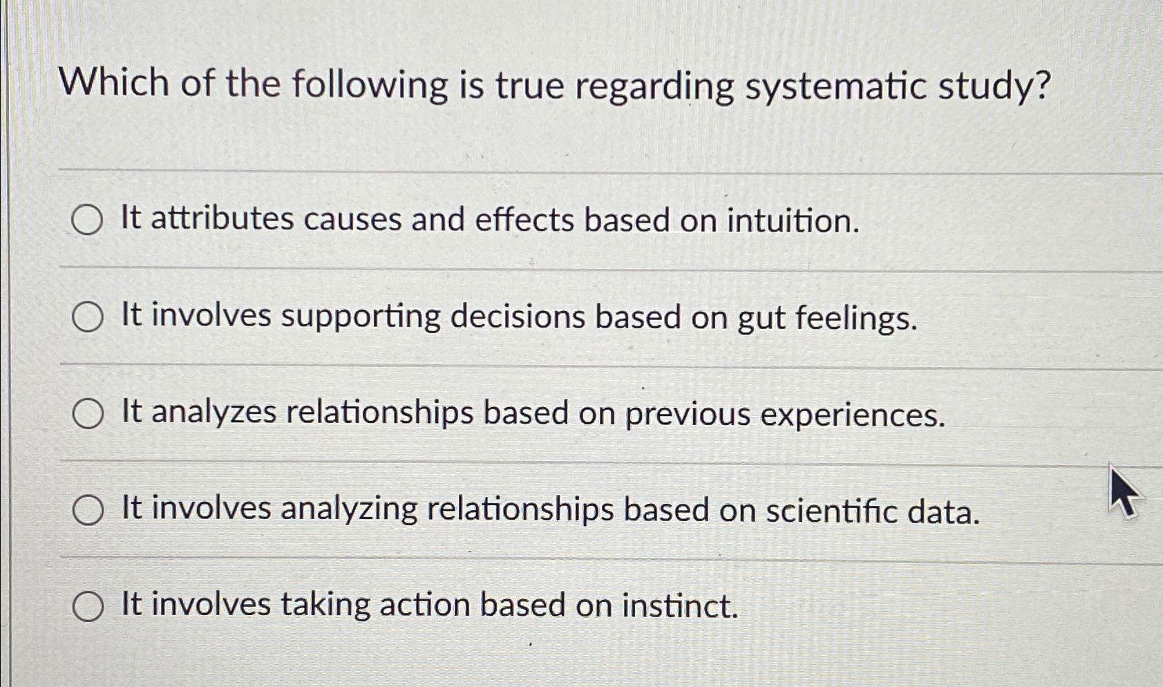 Solved Which of the following is true regarding systematic | Chegg.com