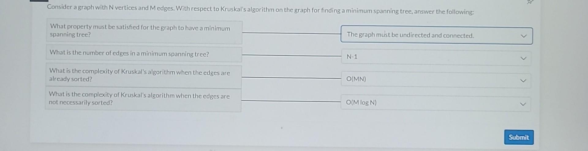 Solved Consider a graph with N vertices and Medges. With | Chegg.com