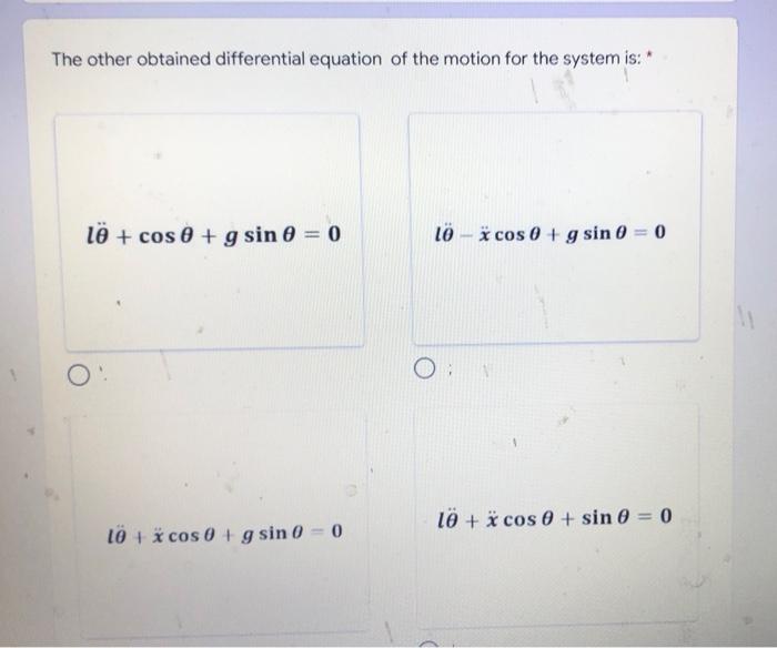 Solved A Simple Pendulum Consisting Of A Mass M And | Chegg.com