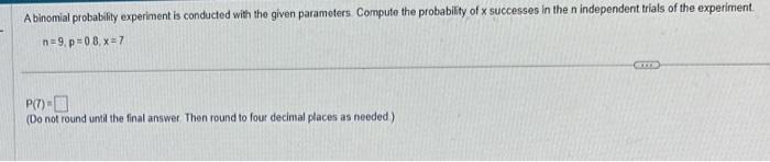 probability experiment represent a binomial experiment