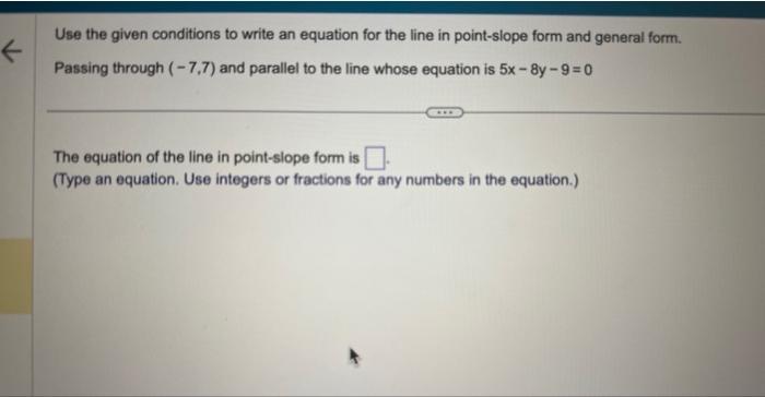 use-the-given-conditions-to-write-an-equation-for-the-line-passing