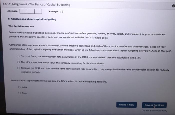 probability assignment in capital budgeting