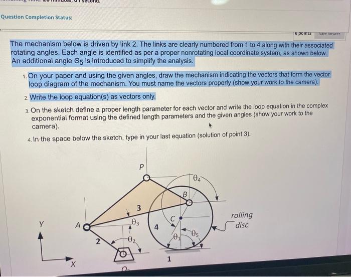 Solved second. Question Completion Status: 6 points Save | Chegg.com
