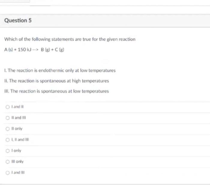 Solved Which Of The Following Statements Are True For The | Chegg.com