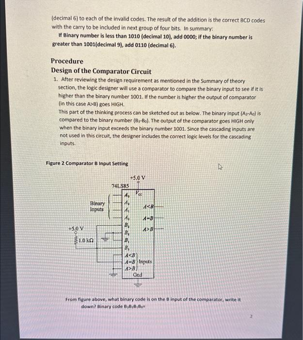 Solved Design of a Binary-to-BCD Converter Circuit | Chegg.com