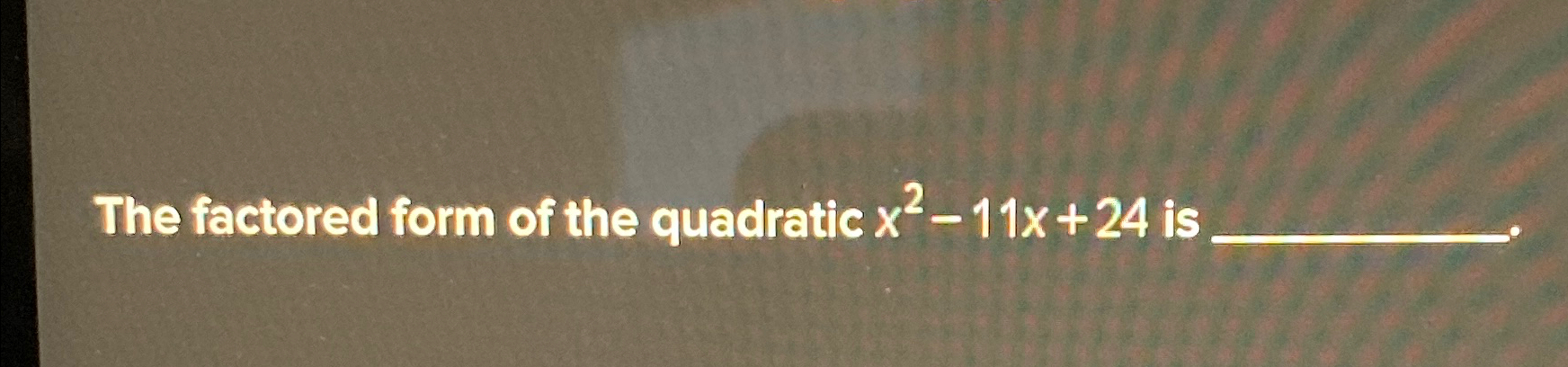 what is 6x 2 11x 10 factored
