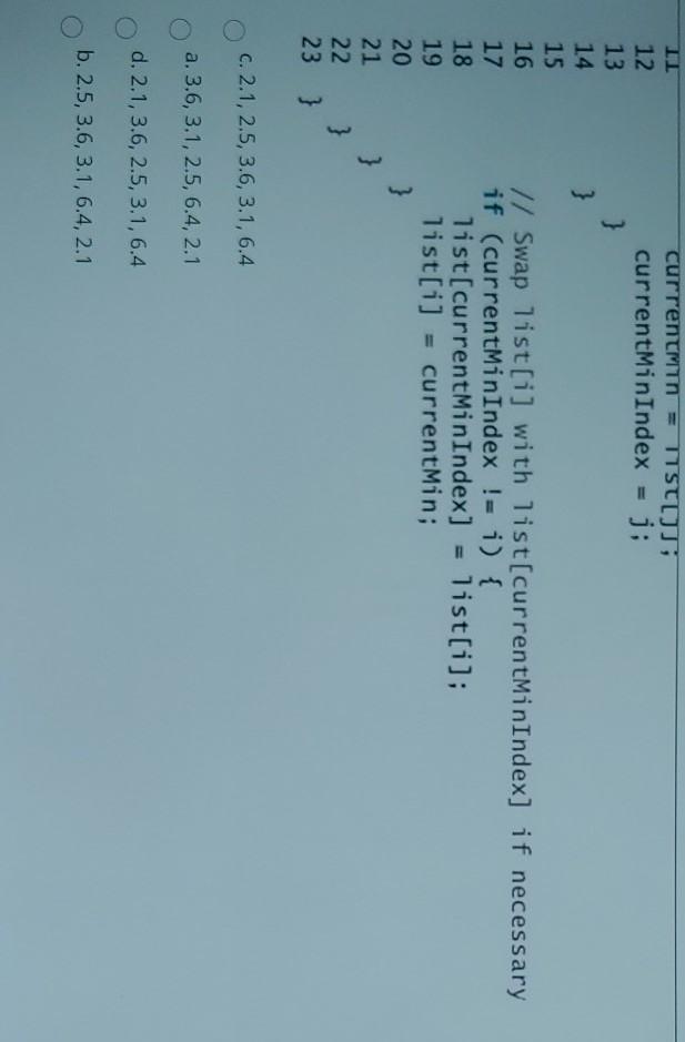 Solved Use the selection Sort method presented in this | Chegg.com