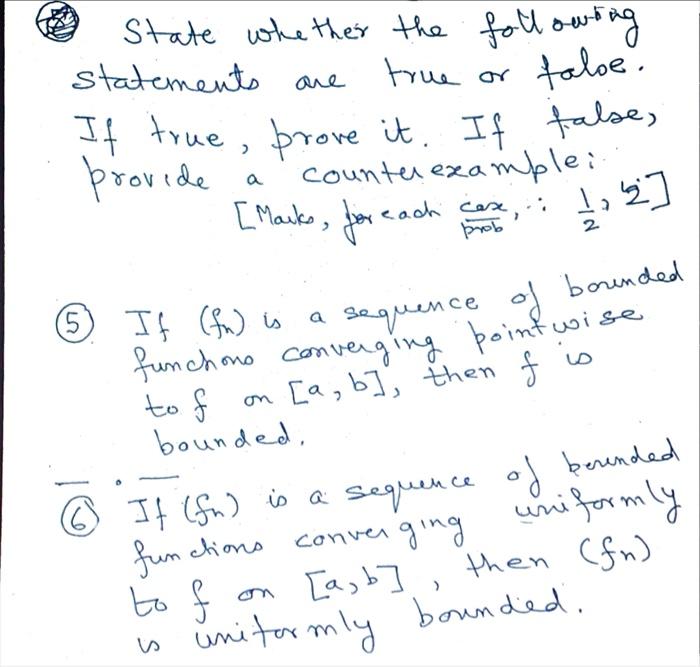 Solved This is a question from Real Analysis. Please solve | Chegg.com