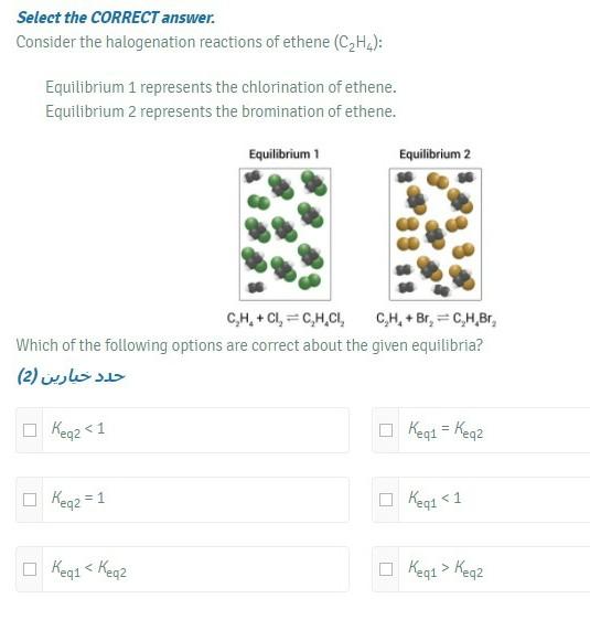 Solved Select the CORRECT answer. Consider the halogenation