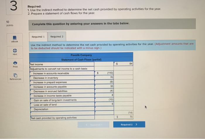 Solved Exercise 144 Prepare A Statement Of Cash Flows 2505