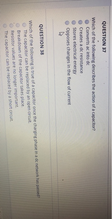 Solved QUESTION 37 Which of the following describes the | Chegg.com