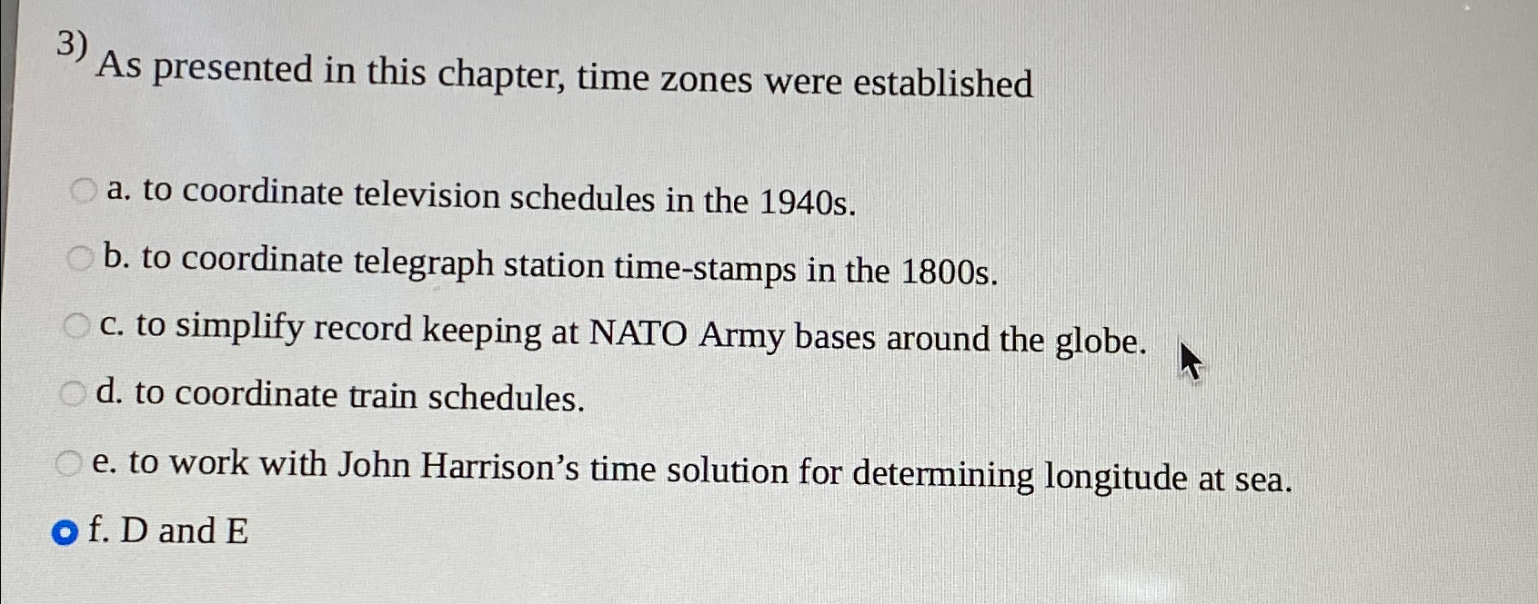 Solved As presented in this chapter, time zones were