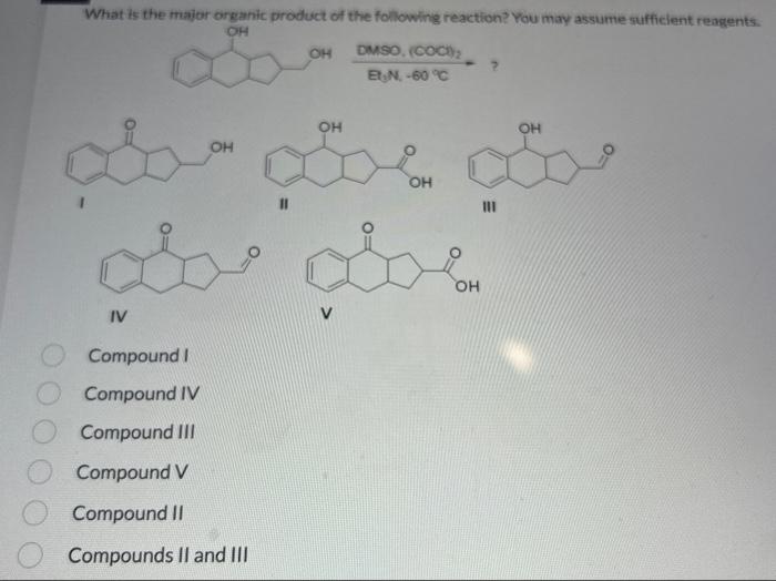 Solved II III IV Compound I Compound IV Compound III | Chegg.com