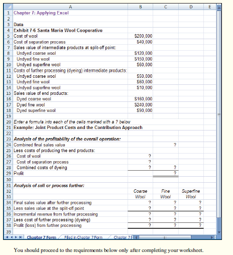 Solved The Excel Worksheet Form That Appears Below Is To Be Used Chegg Com Solved The Excel Worksheet Form That Appears Below Is To Be Used Chegg Com