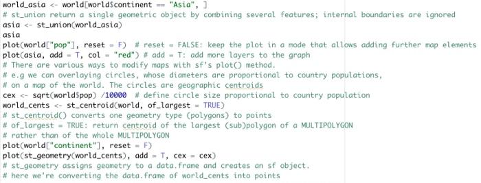 Solved #R Programming # Task 1. Show life expectancy of | Chegg.com