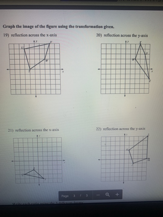 Solved Graph The Image Of The Figure Using The Transforma Chegg Com