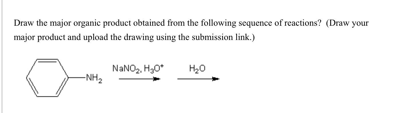 Draw the major organic product obtained from the | Chegg.com