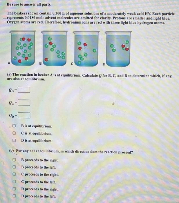 Solved Be Sure To Answer All Parts. The Beakers Shown | Chegg.com