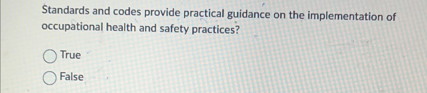 Solved Standards and codes provide practical guidance on the | Chegg.com