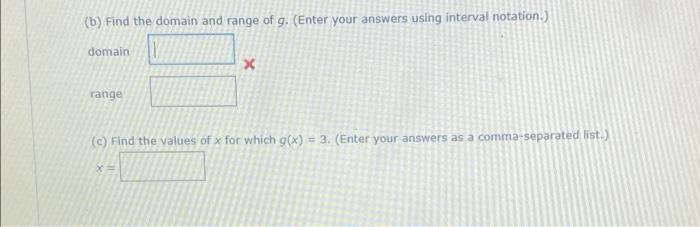 Solved The graph of a function g is given y х 3 3 3 (a) Find | Chegg.com