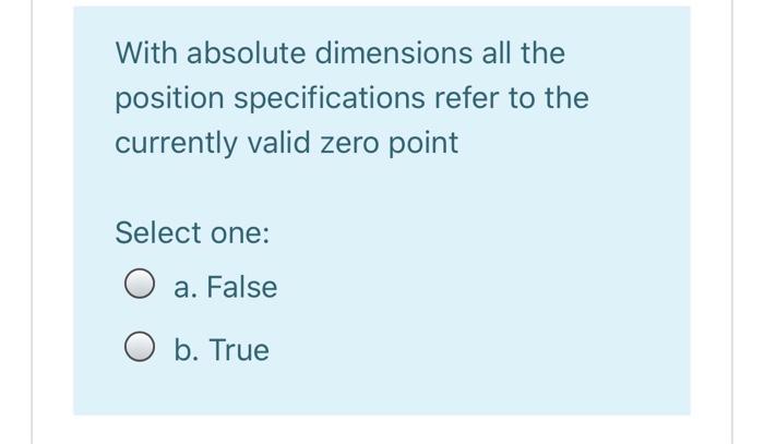 Solved With absolute dimensions all the position | Chegg.com