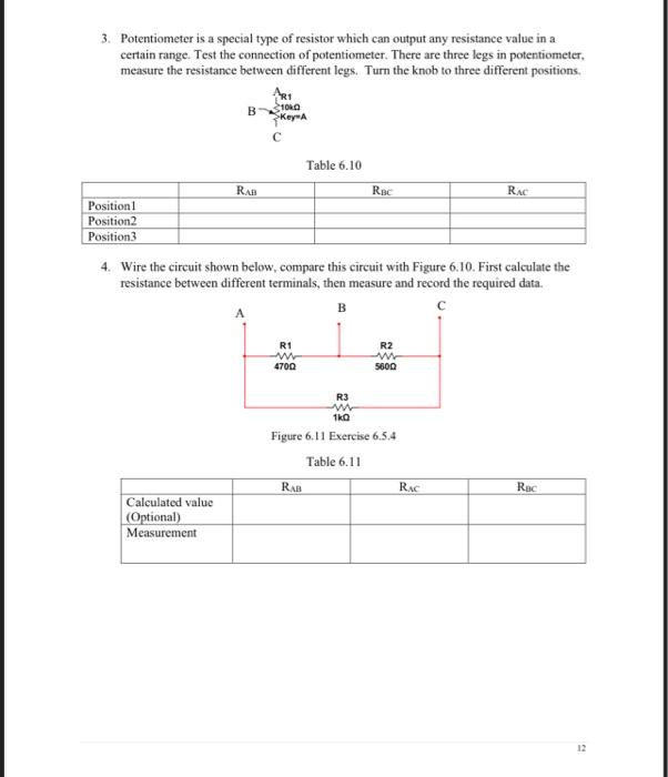Solved EMT1150 Lab Manual (08/2020) Part A Lab Experiment | Chegg.com