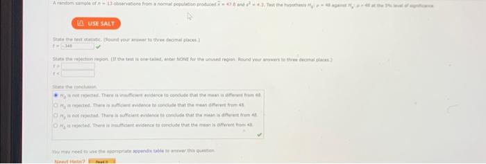 Solved A random sample of n = 13 observations from a normal | Chegg.com