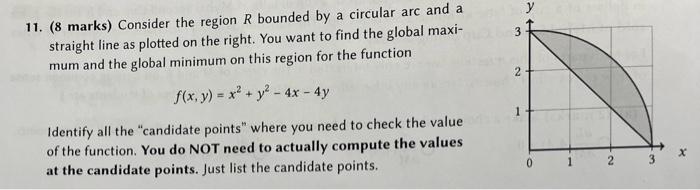 Solved 11. (8 marks) Consider the region R bounded by a | Chegg.com
