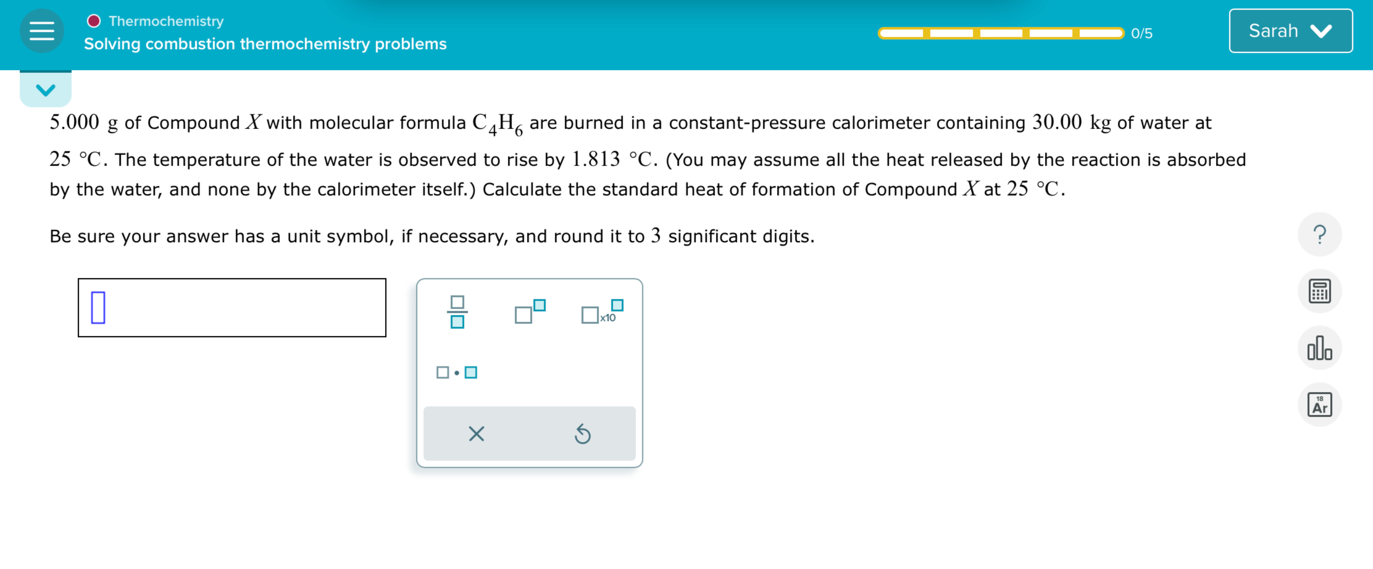 Solved 5.000g ﻿of Compound X ﻿with Molecular Formula C4h6 