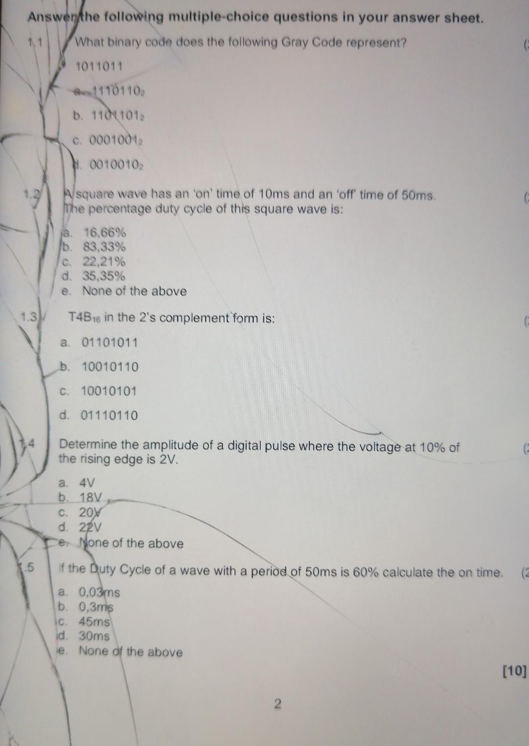 Solved Answer the following multiple-choice questions in | Chegg.com