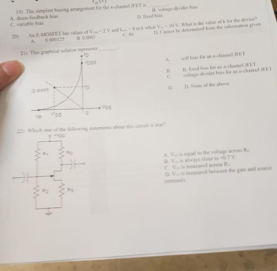 Solved C. Variable Bias A. 0.000125 B. 0.0003 C. 80 A. Self | Chegg.com