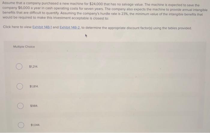 Solved Assume that a company purchased a new machine for | Chegg.com
