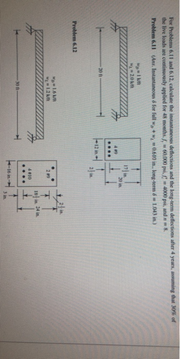 Solved For Problems 6.11 and 6.12. calculate the | Chegg.com