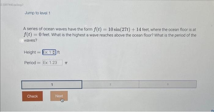 Solved A series of ocean waves have the form | Chegg.com