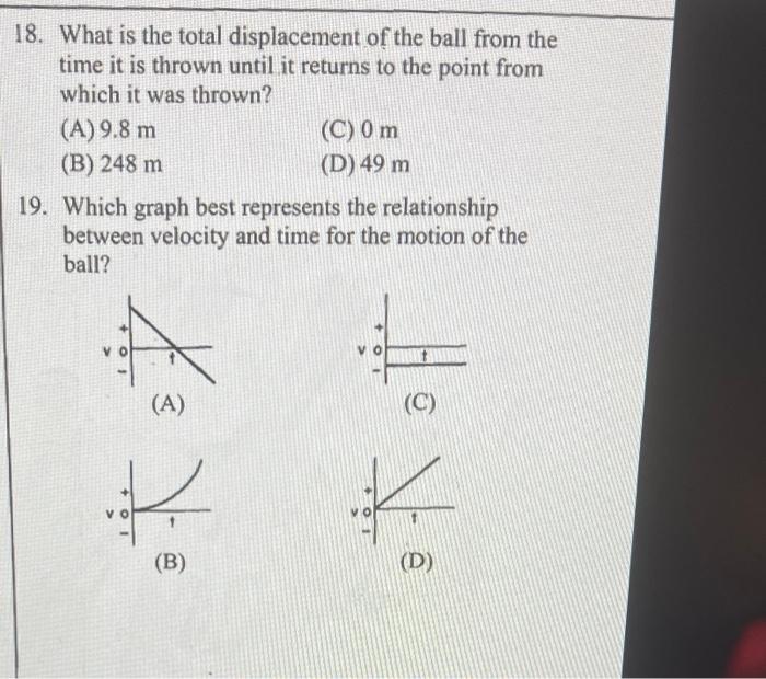 Solved Base your answers to questions 15 through 19 on the | Chegg.com