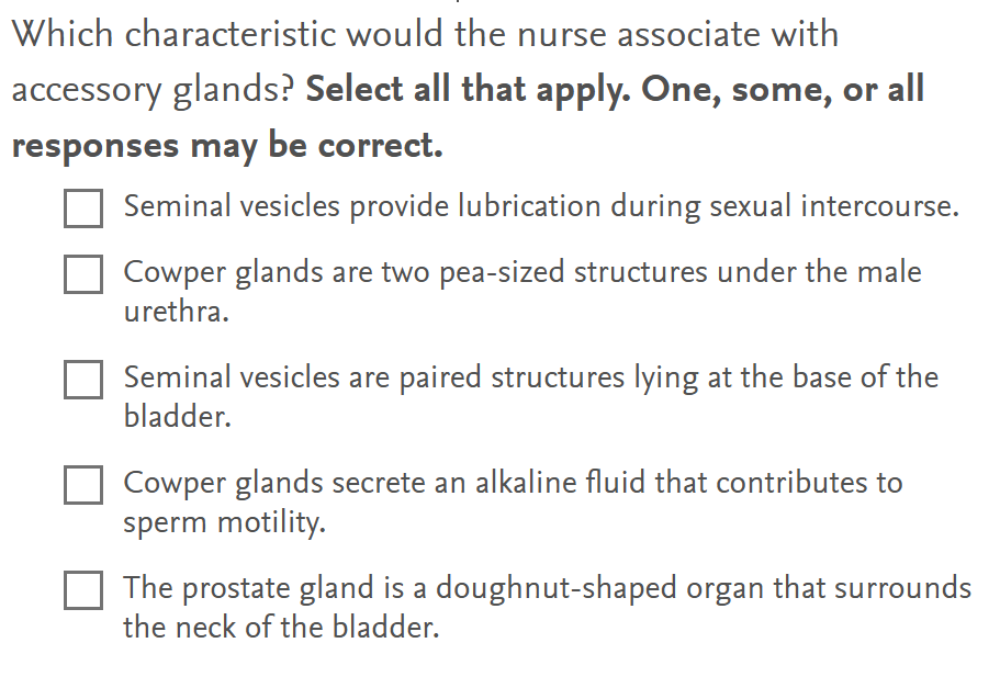 Solved Which characteristic would the nurse associate with | Chegg.com