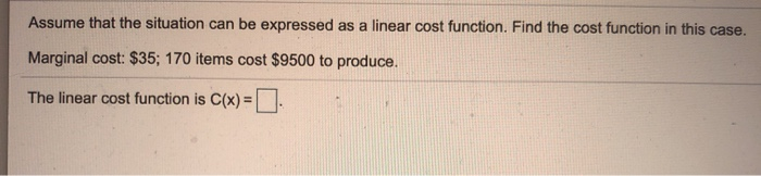 Solved Assume that the situation can be expressed as a | Chegg.com