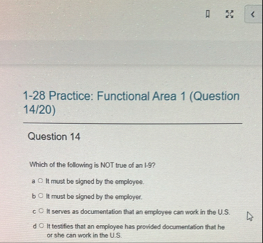 Solved 1-28 Practice: Functional Area 1 (Question | Chegg.com