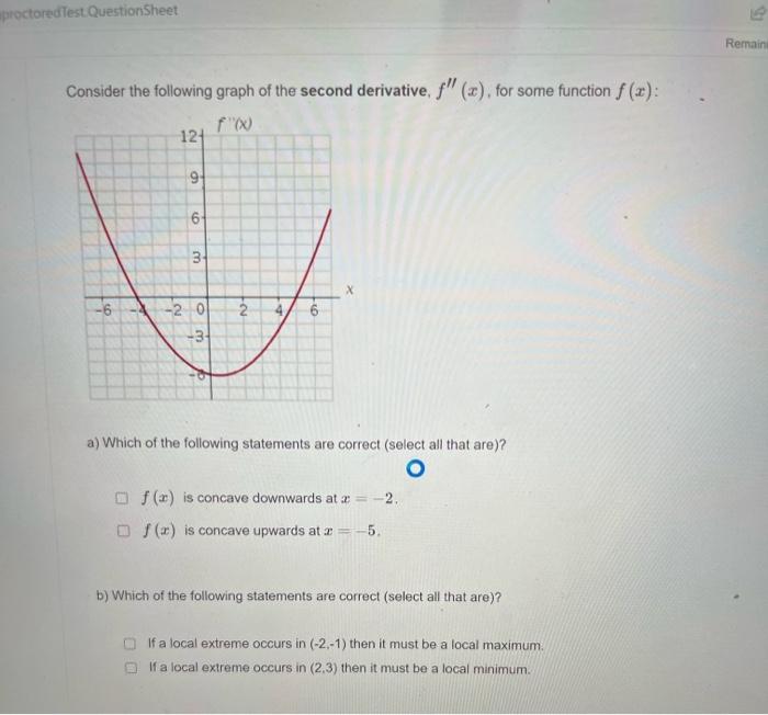 Solved Consider the following graph of the second | Chegg.com