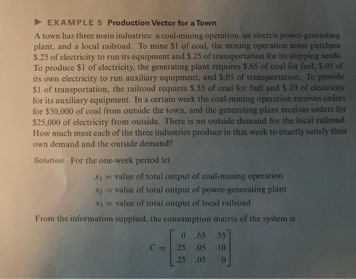 Linear Algerbra On Leontief Economic Models. Answer | Chegg.com