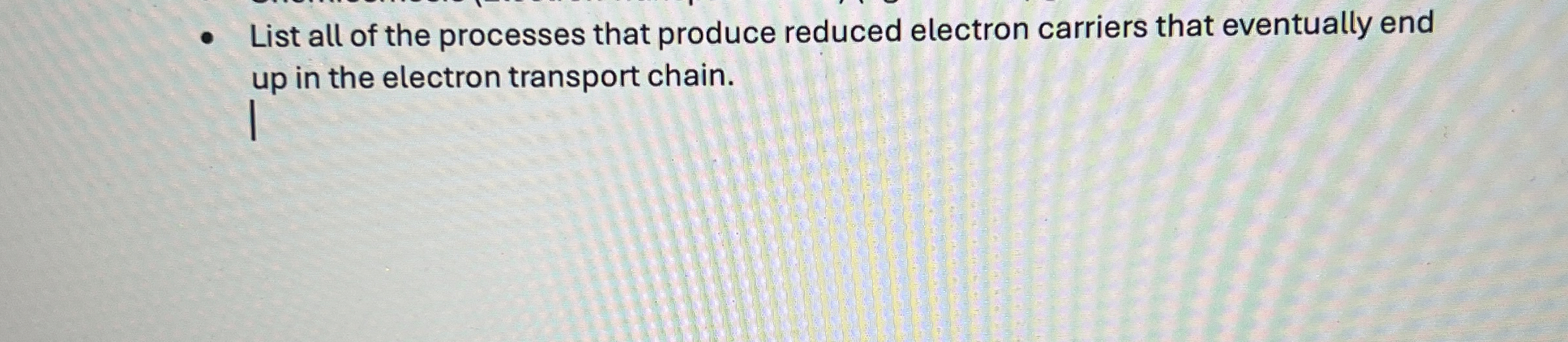Solved List all of the processes that produce reduced | Chegg.com
