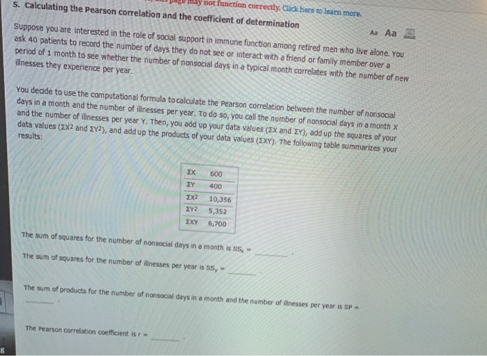 Solved Ay Not Function Correctly. Click Here To Learn More. | Chegg.com